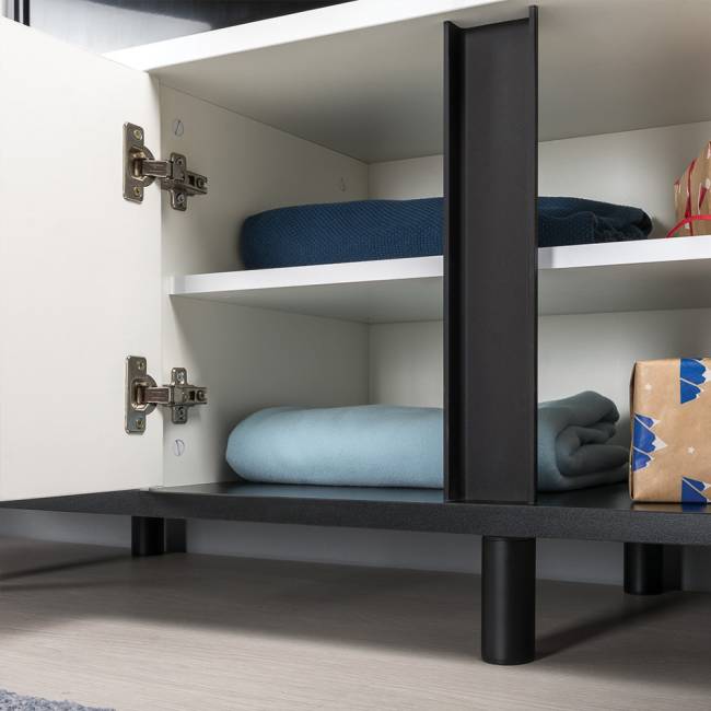 Набор мебели для спальни Муссон с кроватью 1600 цвет белый/чёрный/дуб эндгрейн элегантный/кожзам белый Набор мебели для спальни Муссон с кроватью 1600 цвет белый/чёрный/дуб эндгрейн элегантный/кожзам белый