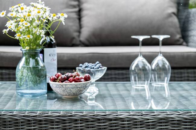 "Капучино" лаунж-зона из искусственного ротанга, цвет графит "Капучино" лаунж-зона из искусственного ротанга, цвет графит