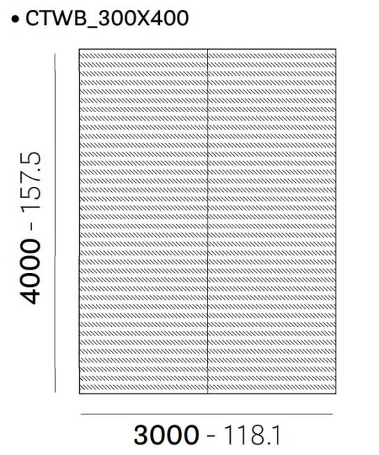 Ковер Twiny терракотовый 3000х4000 мм