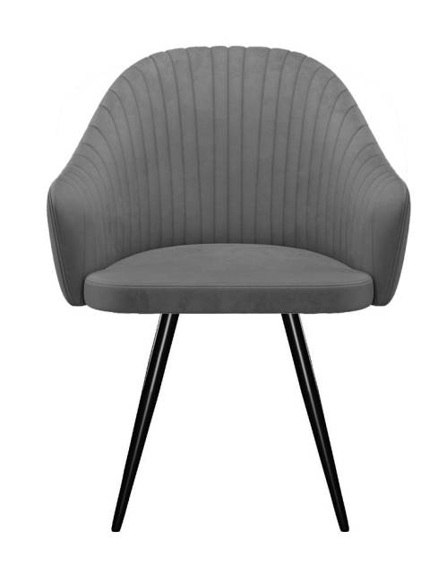 Стул DikLine 439 поворотный, C56 серый, ножки черные