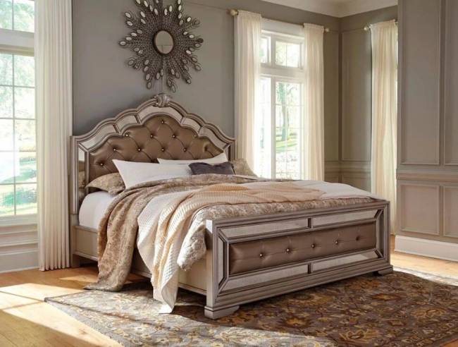 Кровать "Birlanny", серебристый