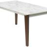 Стол ESMIR 160 MATTE ARABESCATO SOLID CERAMIC/ орех, ®DISAUR