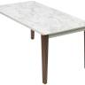 Стол ESMIR 160 MATTE ARABESCATO SOLID CERAMIC/ орех, ®DISAUR