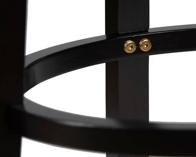 Вращающийся полубарный стул DOBRIN TONY COUNTER, капучино, черный