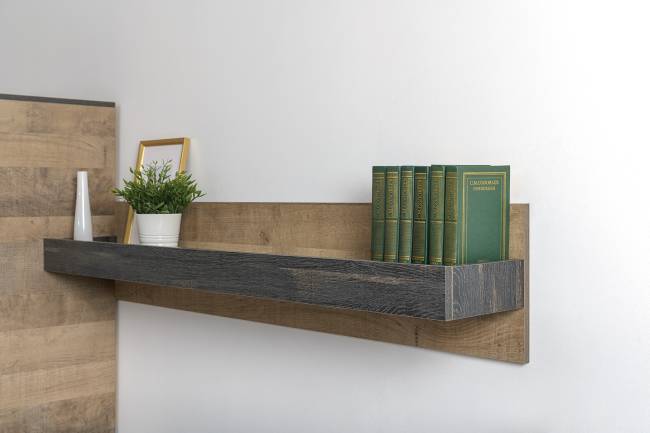 Два комода с дверкой и ящиком с навесной полкой и комодом с тремя ящиками Трувор цвет дуб гранж песочный/интра Два комода с дверкой и ящиком с навесной полкой и комодом с тремя ящиками Трувор цвет дуб гранж песочный/интра