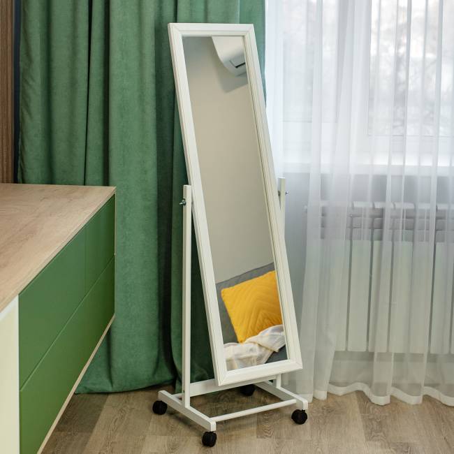 Зеркало напольное В 27Н белый 137 см х 42,5 см