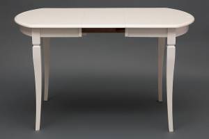 Стол раскладной Modena (MD-T4EX) дерево гевея/мдф, 100+29х75х75 см, ivory white (слоновая кость 2-5)