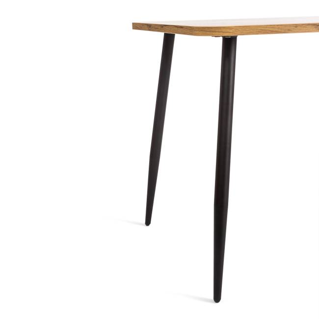 Стол PLUTO ЛДСП/металл, 120x80x77 см, Дуб вотан/Черный Стол PLUTO ЛДСП/металл, 120x80x77 см, Дуб вотан/Черный