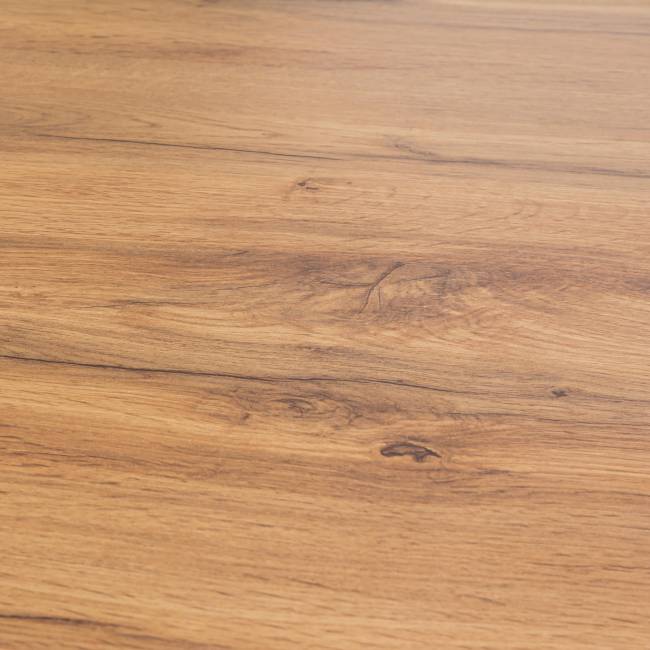 Стол PLUTO ЛДСП/металл, 120x80x77 см, Дуб вотан/Черный Стол PLUTO ЛДСП/металл, 120x80x77 см, Дуб вотан/Черный