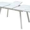 Стол ARUBA 140 GREY-WHITE/ WHITE глазурованное стекло М-City