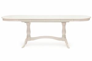 Стол раскладной Siena ( SA-T6EX2L ) дерево гевея/мдф, 150+35+35х80х75см, ivory white (слоновая кость 2-5)