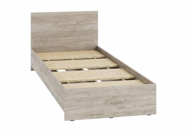 Кровать Адайн КР-080 80х200 дуб крафт серый / дуб крафт серый